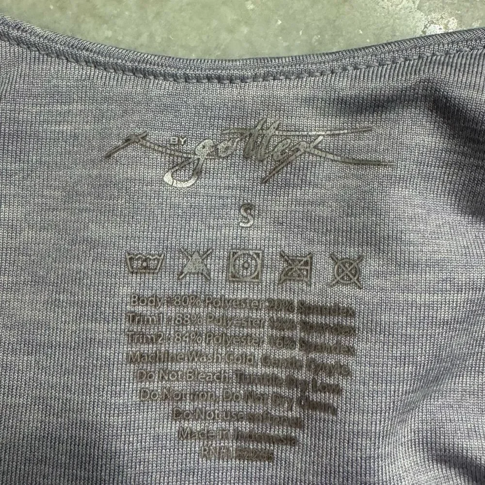 X BY GOTTEX Silhouette Bralette In Lavender Heather. Size Small